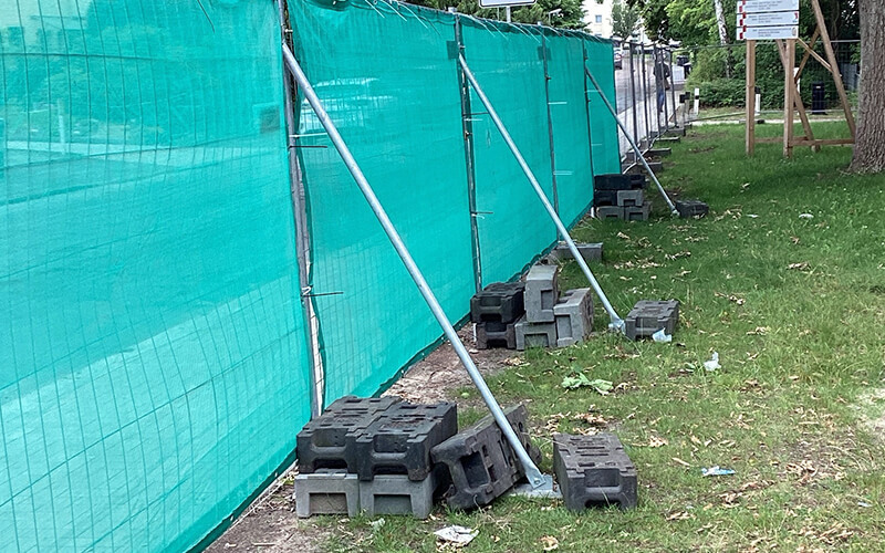 Stützstrebe für Bauzaun – BLOCK Bauzäune